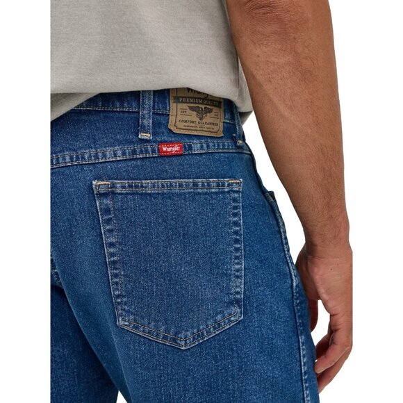 Wrangler Men's and Big Men's Relaxed Fit Five Pocket Denim Short, Size 38, Blue - Picture 5 of 5